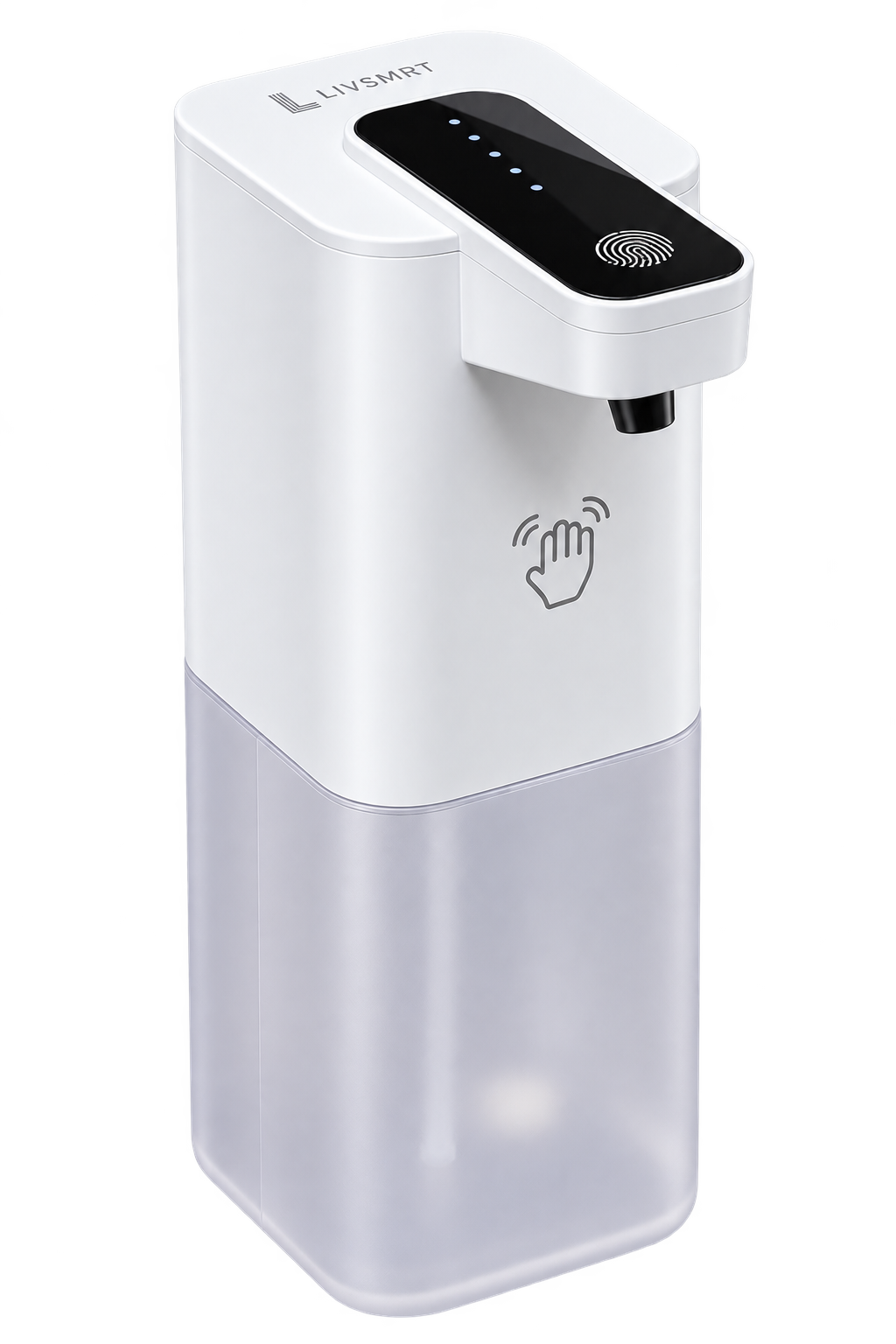 LIVSMRT Automatic Rechargeable Foam Soap Dispenser | Touchless Infrared Sensor | USB Type-C Charging | 4 Adjustable Foam Levels | 350ml