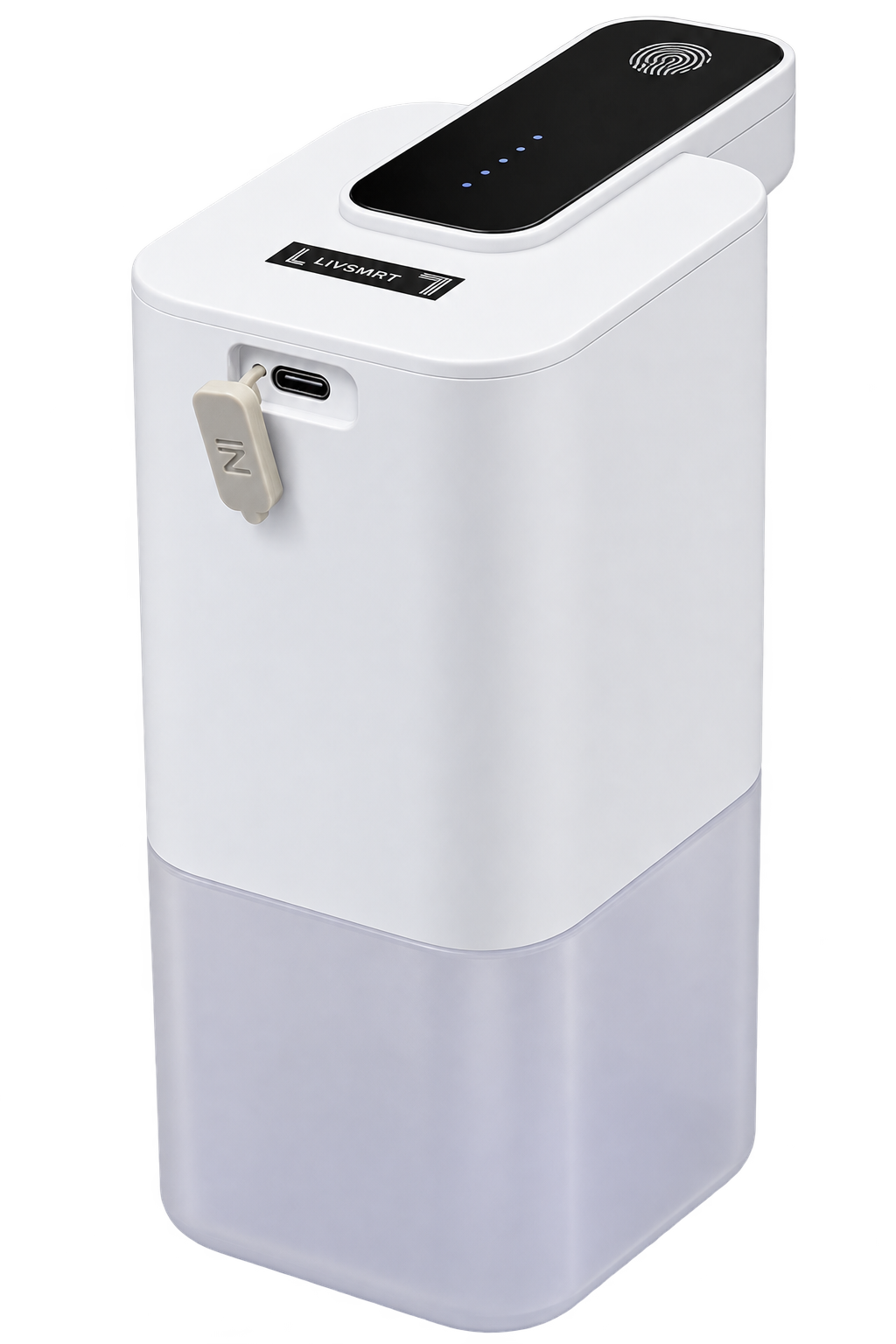 LIVSMRT Automatic Rechargeable Foam Soap Dispenser | Touchless Infrared Sensor | USB Type-C Charging | 4 Adjustable Foam Levels | 350ml