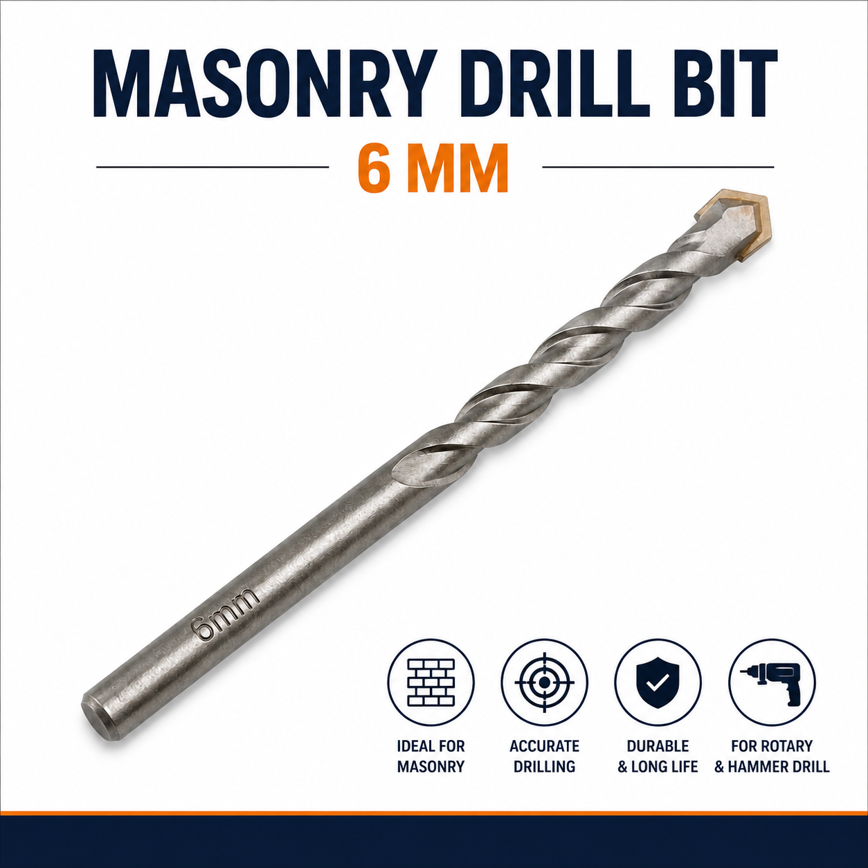 Masonry bits for wall drill (Deewar vali drill) 6 mm good quality