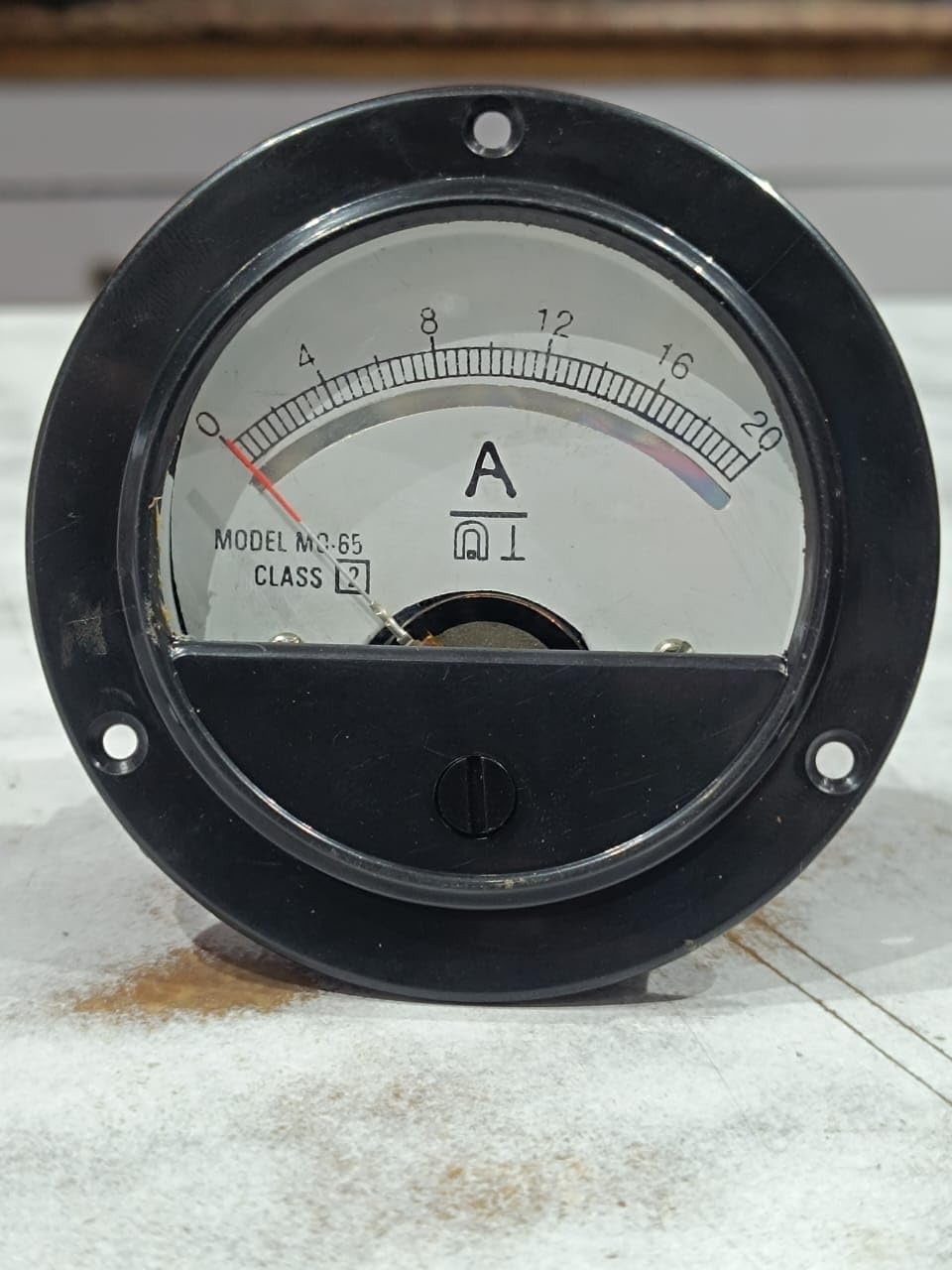 DC Ammeter ROUND PANEL METER