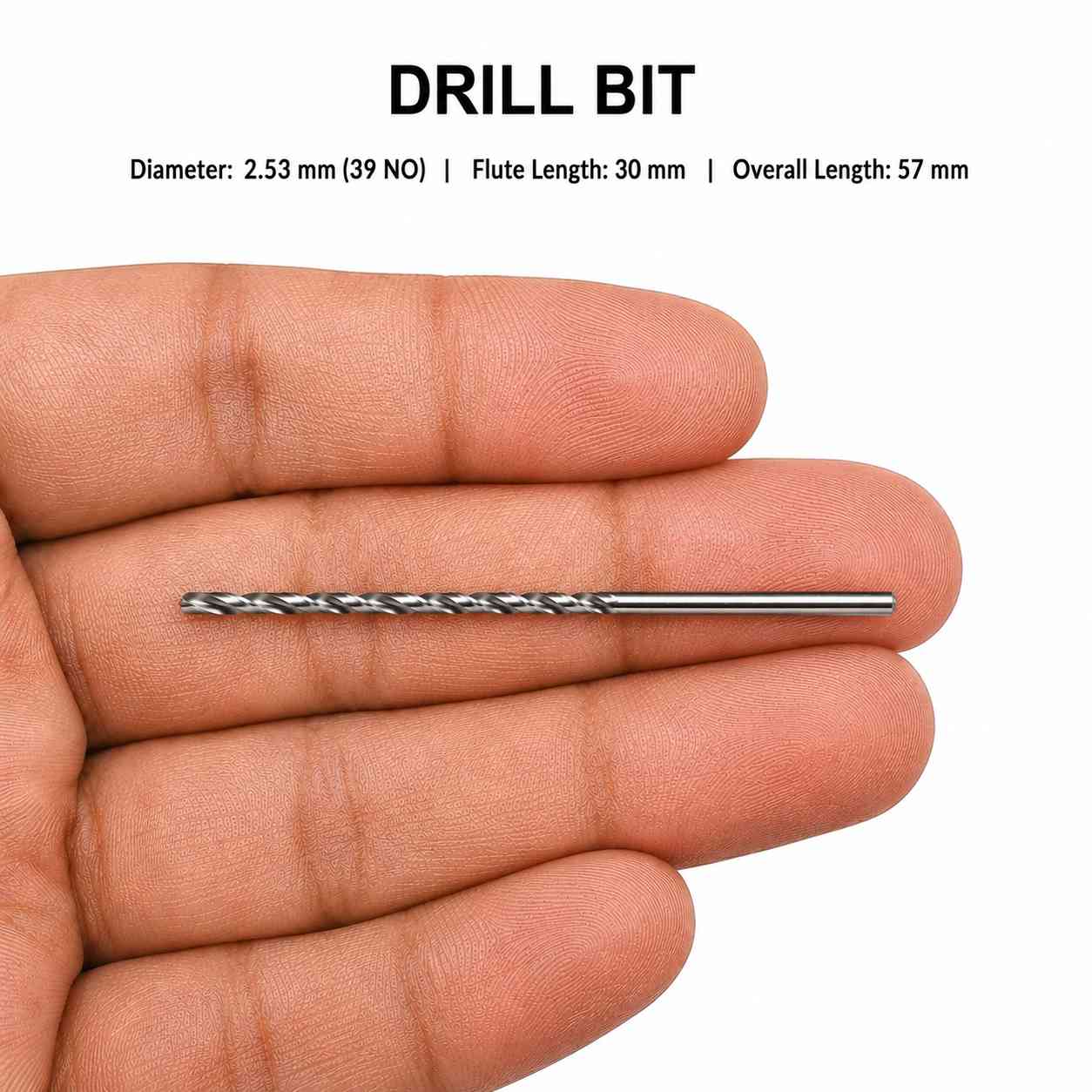 Drill 2.53 mm ,HSS Straight Shank Jobber Drill Bit 39 No.