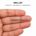 Drill 2 mm JK Super Drive  2.00mm ,HSS Straight Shank Jobber Drill Bit