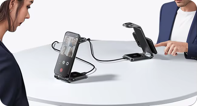 3 in 1 Wireless charger Aluminium alloy