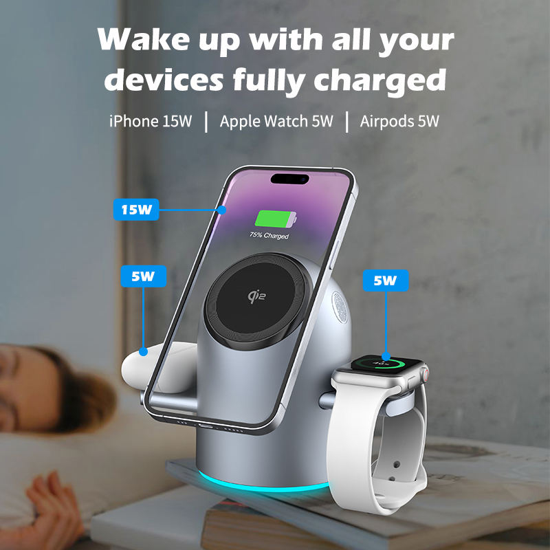 Wireless charger 3 in 1 15W Stylish