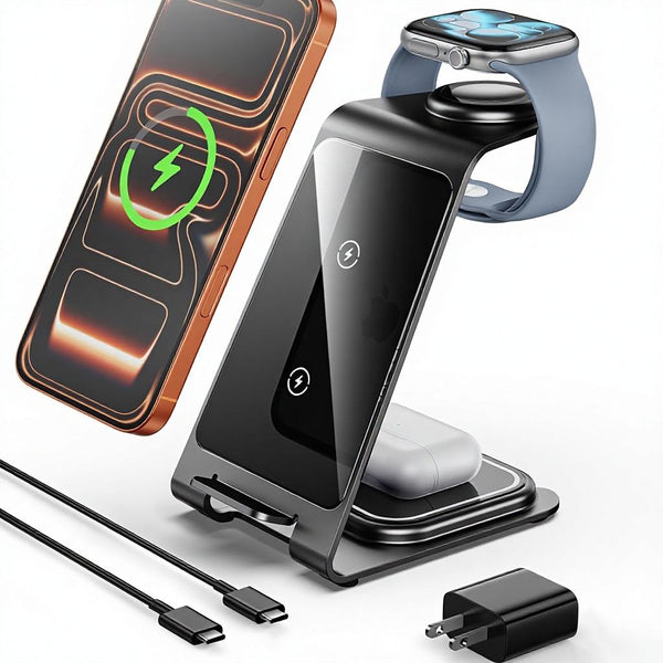 3 in 1 Wireless charger Aluminium alloy