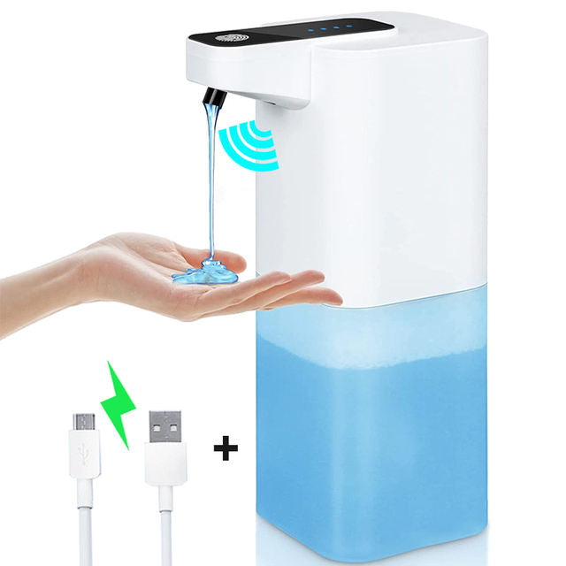 LIVSMRT Automatic Rechargeable Foam Soap Dispenser | Touchless Infrared Sensor | USB Type-C Charging | 4 Adjustable Foam Levels | 350ml
