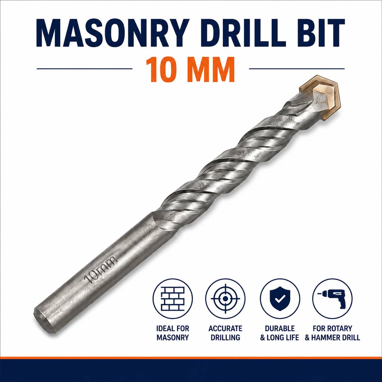 Masonry bits for wall drill (Deewar vali drill) 10 mm good quality
