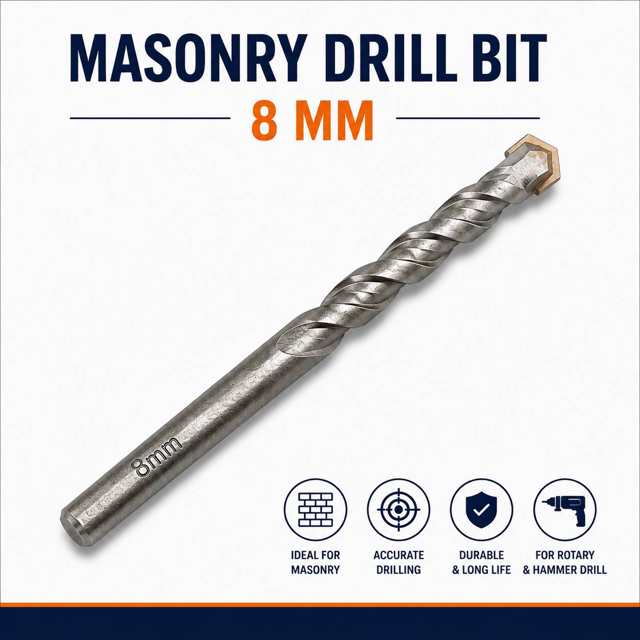 Masonry bits for wall drill (Deewar vali drill) 8 mm good quality